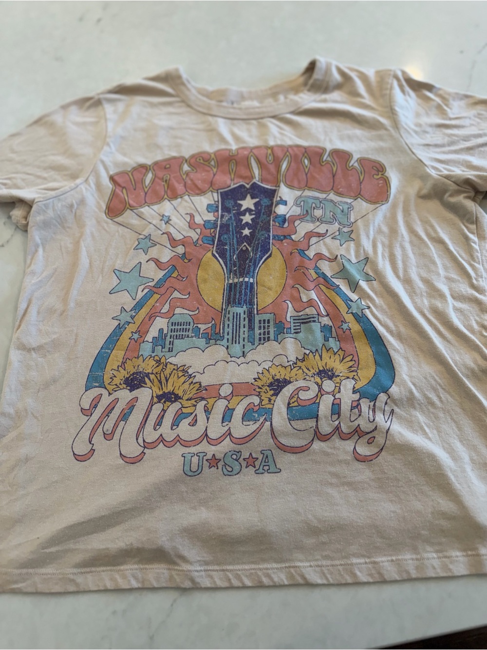 Cream 'Music City' Graphic Short-Sleeve Tee